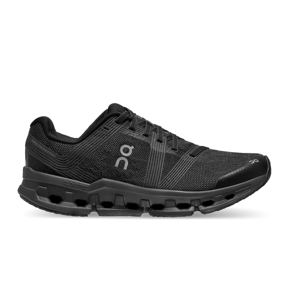 On Cloud CLOUDGO running shoes, women’s size 7.5 all black.